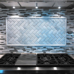 Rockford Tile Backsplash herringbone installation